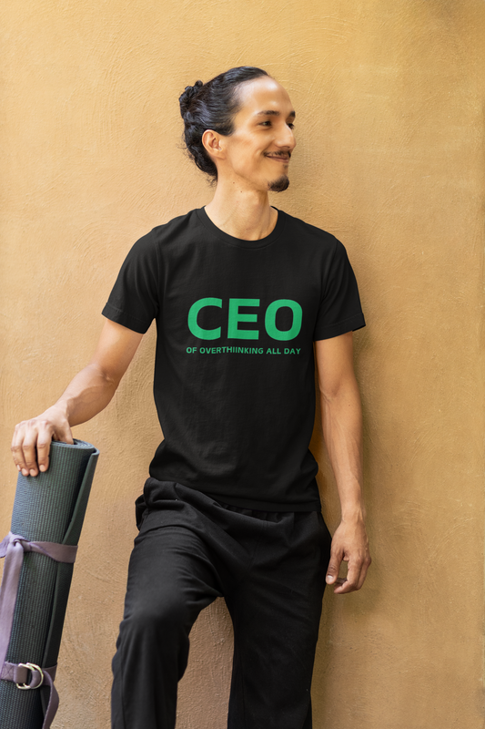 CEO Of Overthinking All Day Unisex Pure Cotton T-Shirt