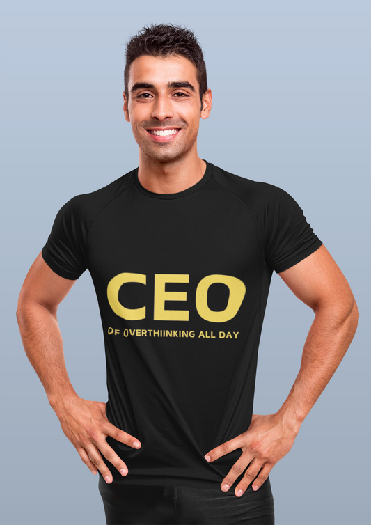 CEO Of Overthinking All Day Special Unisex Pure Cotton T-Shirt