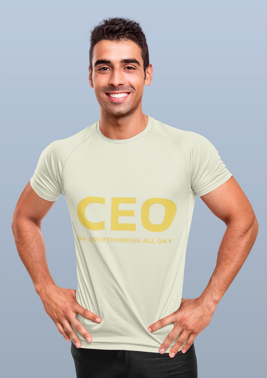 CEO Of Overthinking All Day Special Unisex Pure Cotton T-Shirt
